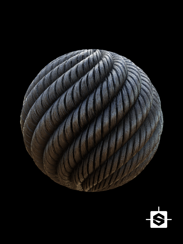 free seamless pbr steel cable texture
