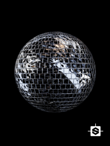 free seamless pbr disco ball texture