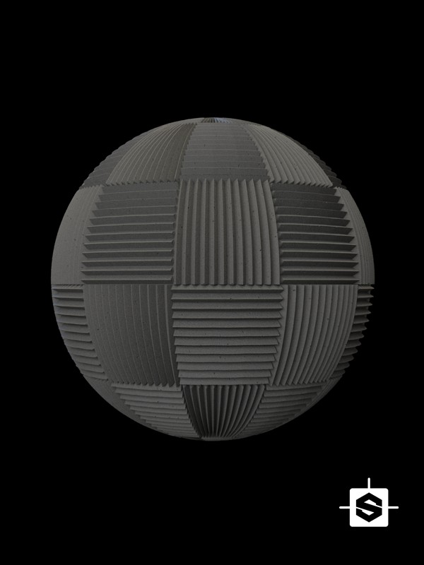 free pbr seamless acoustic foam texture