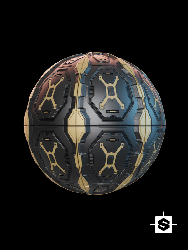 free seamless pbr scifi metal plate texture