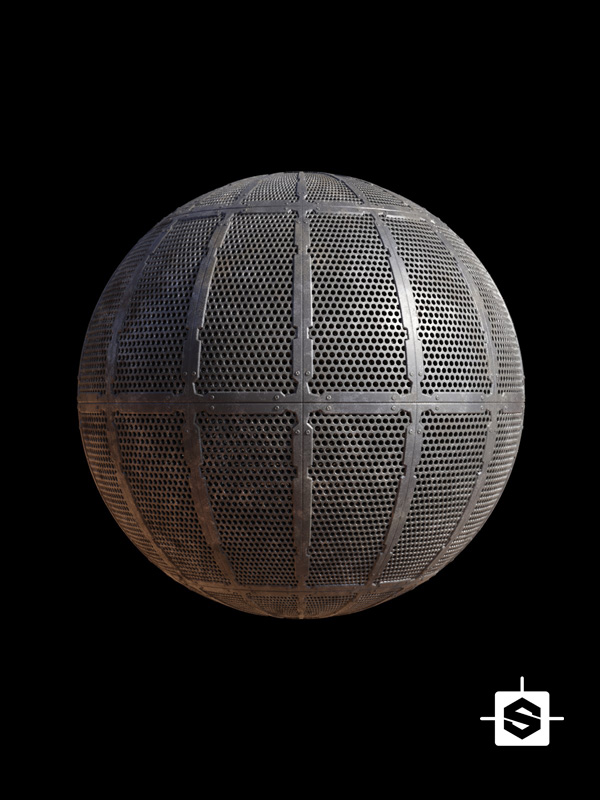 metal grill grate rust rusted wear sci-fi scifi spaceship ship