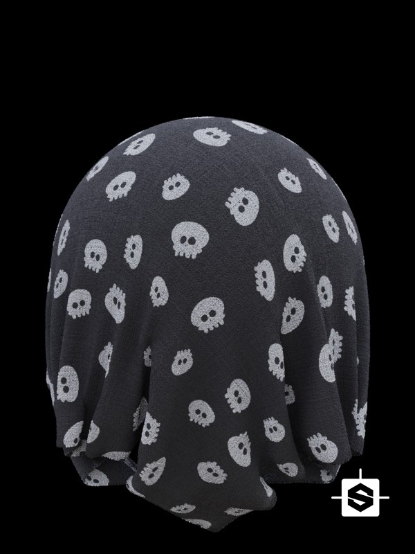 fabric textile cloth clothes skull Halloween spooky