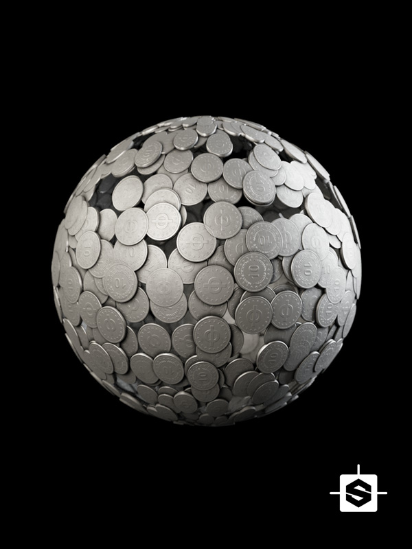 coin coins stack metal silver pile