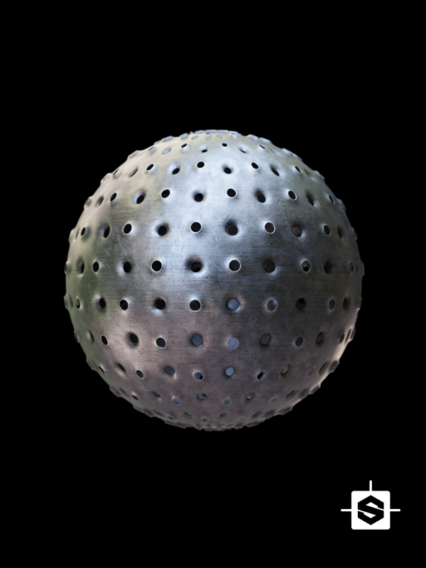 metal grate panel plate holes metallic galvanized