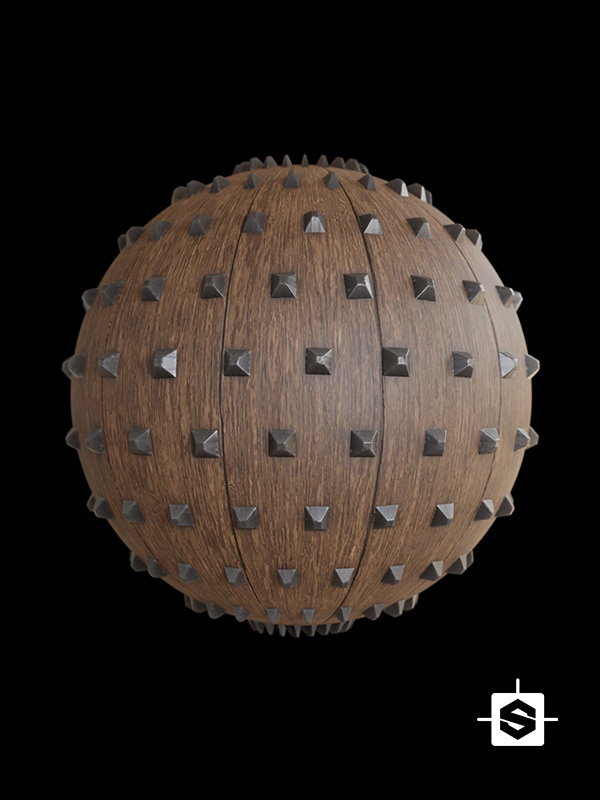 door metal old wood medieval stud studded aged