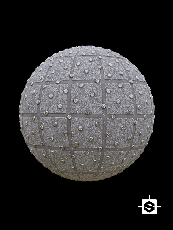 tactile ground studs metal pavement walkway sidewalk warning