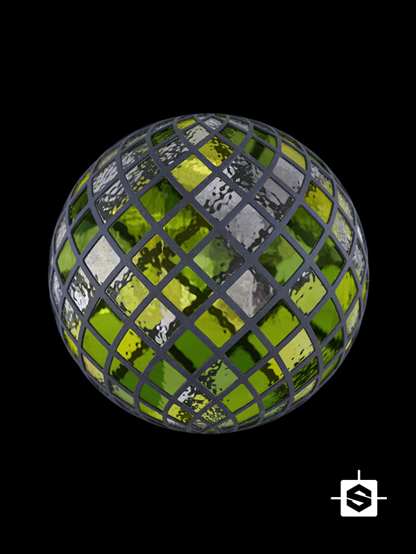 glass window colored iron cast metal 