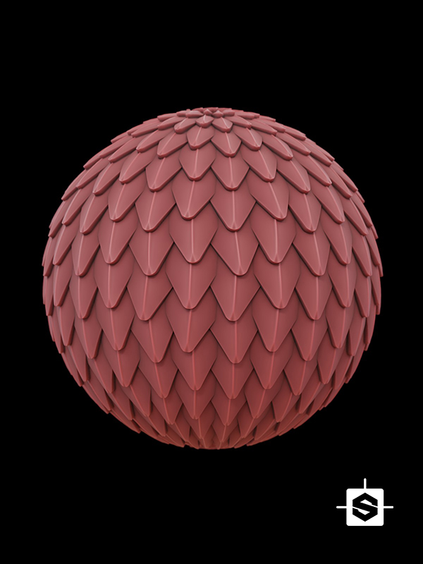 stylized scales lizard snake reptile handpainted