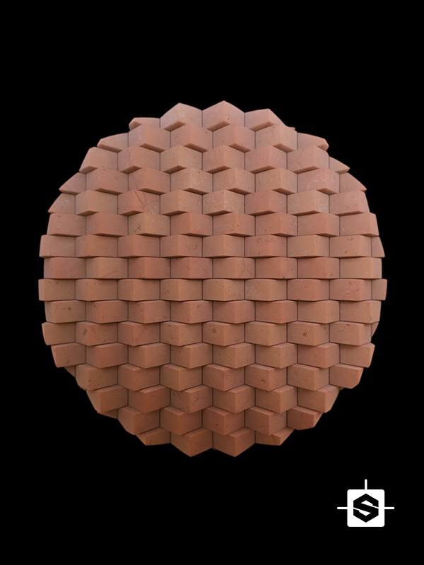 wall terracotta bricks clay