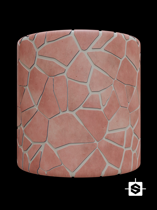 stylized stone floor rock terracotta ceramic ground toon