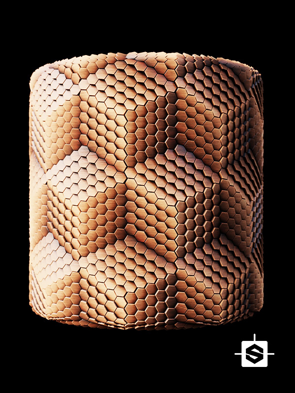 wood tiles wall feature