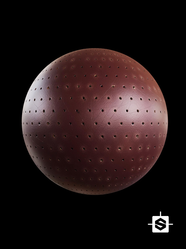 leather perforated organic fabric textile clothes