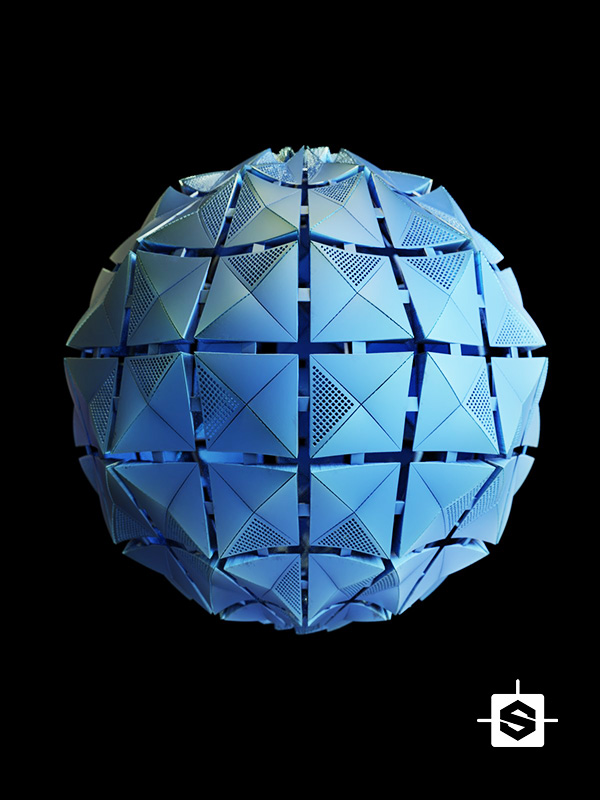 tiles modern facade building metallic