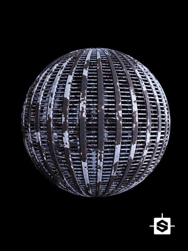 metal plate rusted ground floor