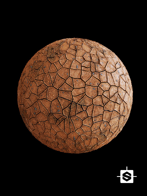 stylized dry mud dirt ground