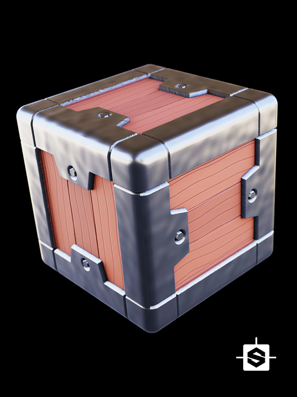 stylized crate scifi sci fi