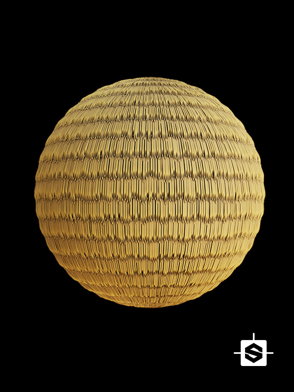 stylized thatched roof straw 