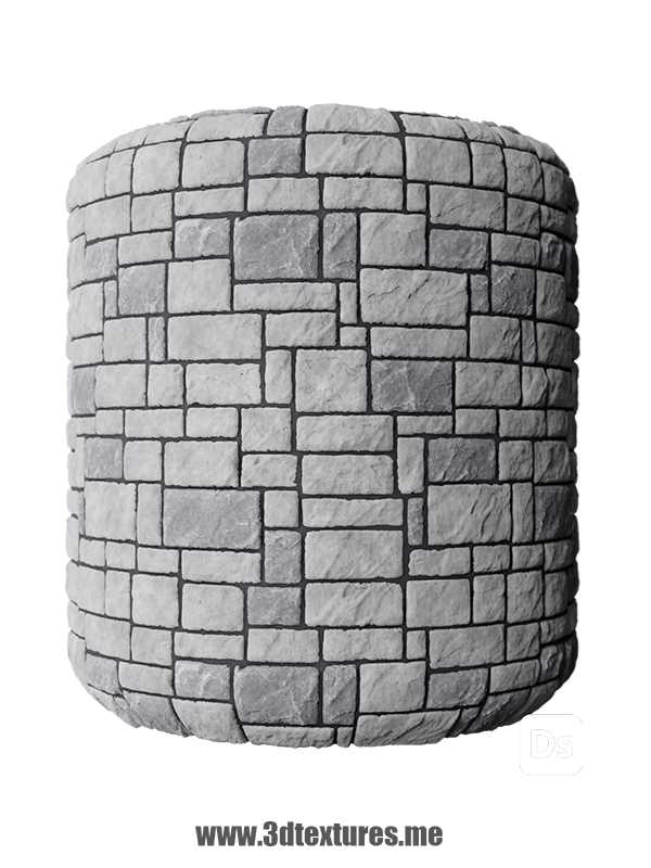 free seamless pbr texture stone tiles wall