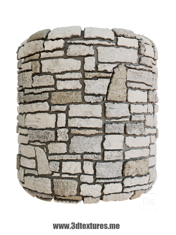 free seamless pbr texture stone tiles wall