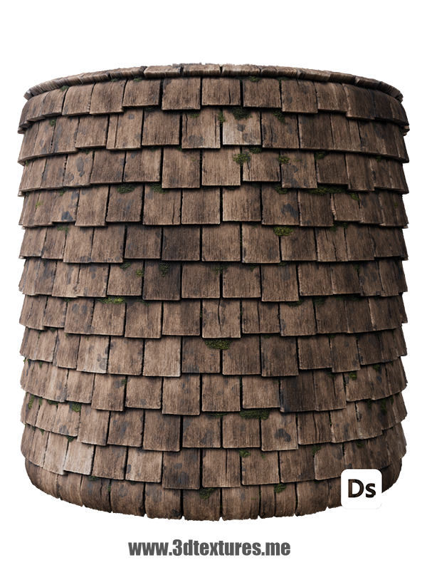 wood roof house free seamless pbr texture material old vintage wall shingles substance designer