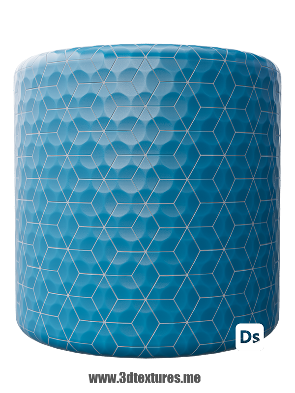 Hex hexagonal Concave free pbr seamless texture tiles wall ceramic geometric pattern