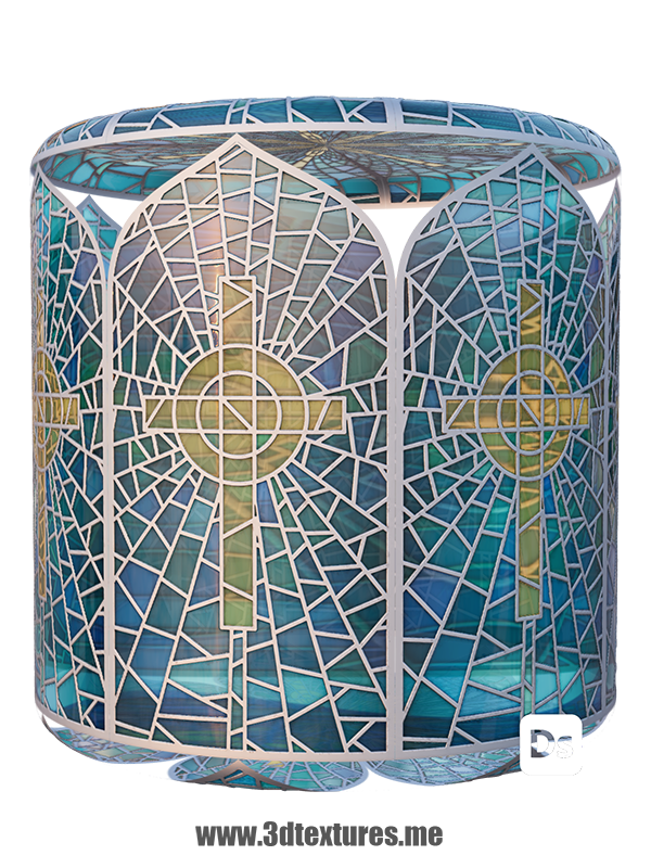 free pbr seamless texture window glass stained panel medieval