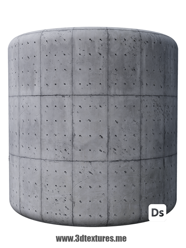 free pbr seamless texture concrete blocks wall formwork