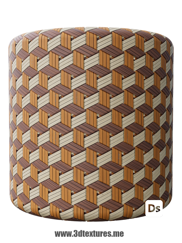 free pbr texture seamless realistic wood wicker weave basket
