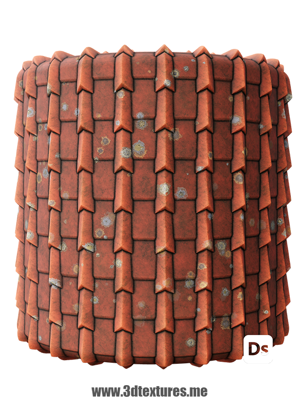 free seamless pbr texture roof tiles  terracotta